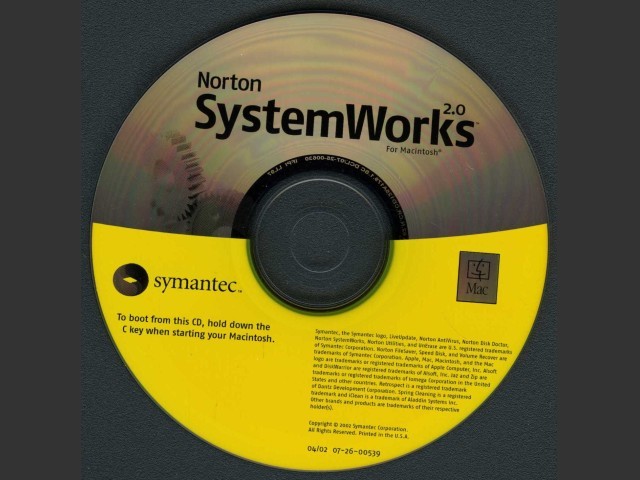 Norton SystemWorks v1.0.3 & v2.0 (2002)