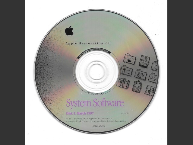 Apple Restoration CD - System Software Disk 5 (March 1997) (1997)