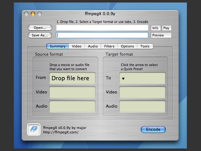 ffmpegX (Final Tiger PPC Version + Addons) (2008)