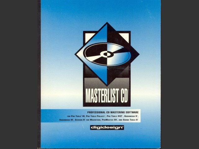 MasterList CD versions 1.3 and 1.4 (1995)