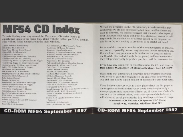 CD 54 Box 2 Sept 97 