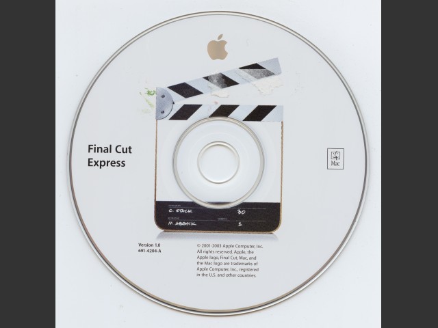 Final Cut Express 1.0 (691-4204-A) (CD) (2003)